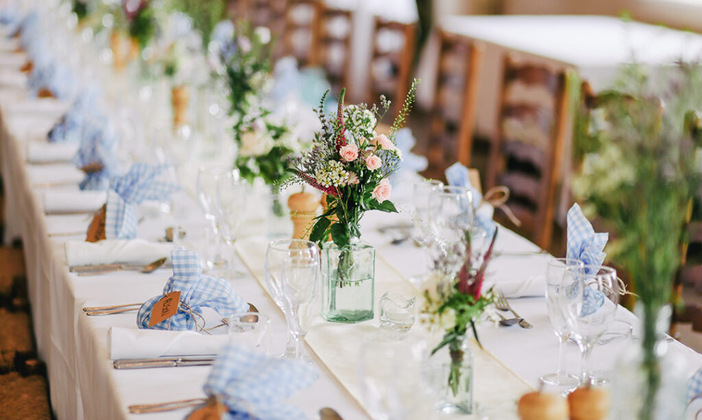 El uso de plantas en la decoración de eventos